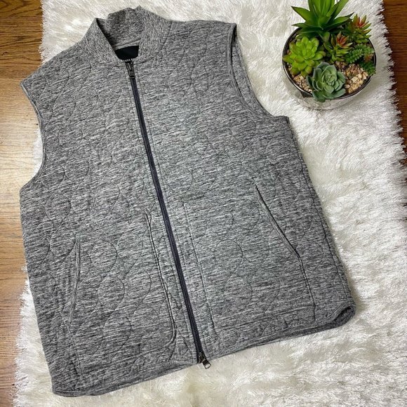 Banana Republic Mens Vest Quilted Brush 